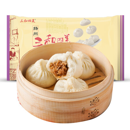 三和四美 萝卜丝包640g（8只）扬州包子早餐半成品面点速食...
