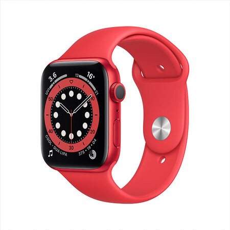 Applem00m3ch A Apple Watch Series 6智能手表gps款44毫米红色铝金属表壳红色运动型 表带m00m3ch A 行情报价价格评测 京东