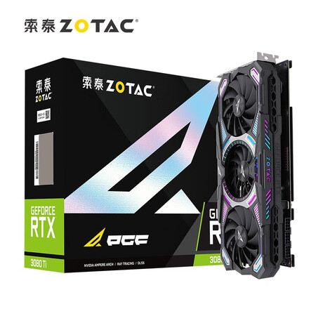 索泰(ZOTAC)RTX3080Ti PGF OC显卡/N卡/台式机/游戏/电竞/网课/绘图/设计/独立显卡/12GD6X显存