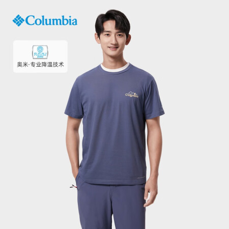 Columbia哥伦比亚户外男子降温舒适凉爽旅行运动短袖T恤...
