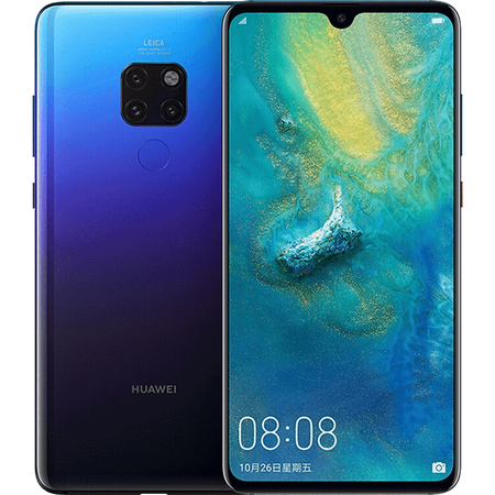 华为 (huawei) mate 20通4g手机 极光色 4g通6gb 64gb