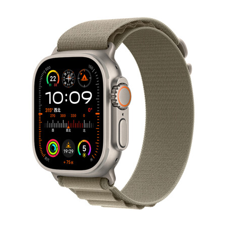 Apple Watch Ultra2 智能手表 49毫米钛金...