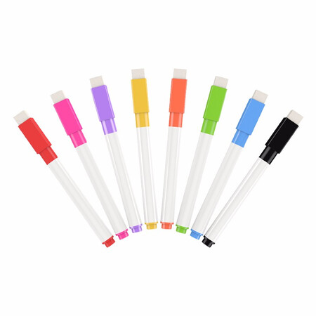 【明航mh-cb8tz】明航 8色彩色白板笔 儿童涂鸦绘画笔 便捷易擦水性笔