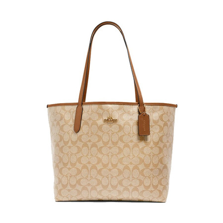COACH蔻驰奢侈品女包 City33系列 敞口托特包 大容...