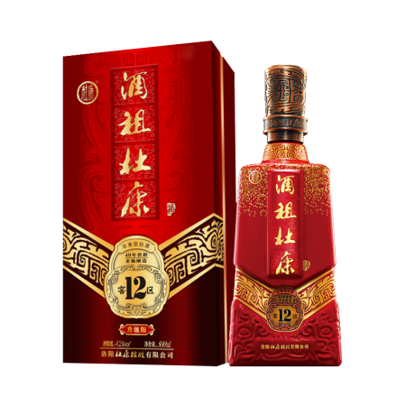 京東62【杜康花臉杜康】杜康印象1972濃香型白酒52度500ml 80年代又稱