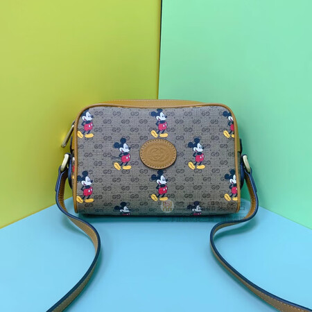 【二手95新】古驰(gucci)米奇联名款单肩斜挎包602536