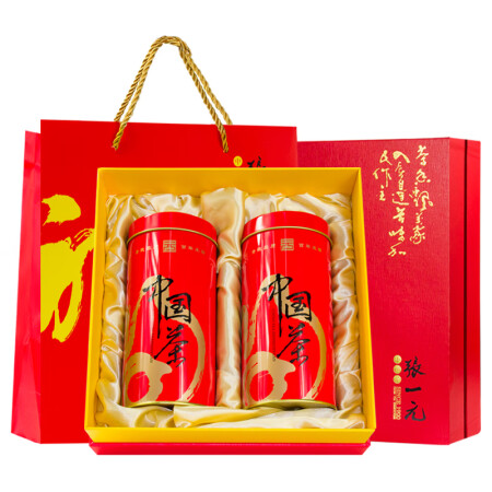 张一元茉莉花茶二级浓香花茶金福礼盒320g 茶叶国潮风礼盒送...