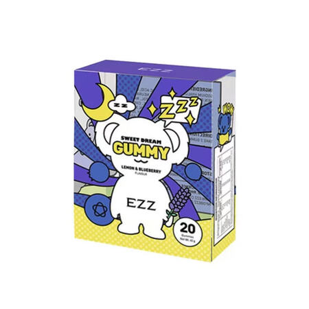 EZZ澳洲进口睡眠软糖非褪黑素氨基丁酸好甜梦考拉蓝莓糖果20...
