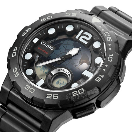 【二手99新】未使用卡西欧(casio)运动表 双显学生手表男 aeq-100w-1a
