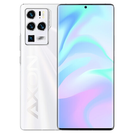 中兴axon30ultra5g手机6400万高能三主摄144hz曲面屏66w骁龙888釉白