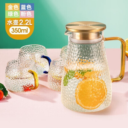 富光冷水壶玻璃耐高温家用大容量水瓶白开水杯家庭套装扎壶茶壶凉...