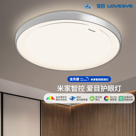 松下（Panasonic）照明吸顶灯LED灯创意个性调光调色...