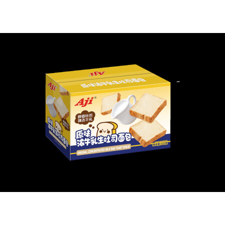 AJIaji厚切提拉米苏味吐司牛乳味切片面包糕点早餐代餐学生...
