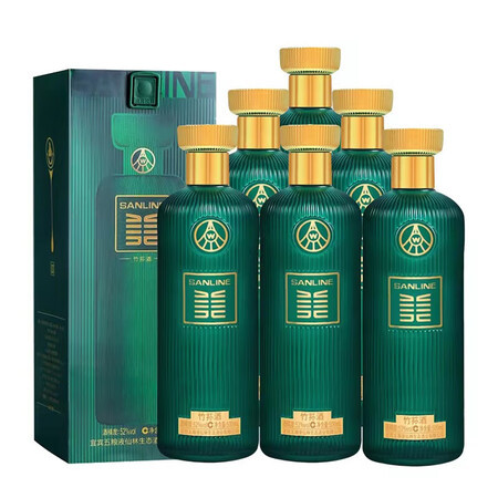 五粮液宜宾仙林美酒竹荪绿美酒 浓香型 52度 500ml 1.