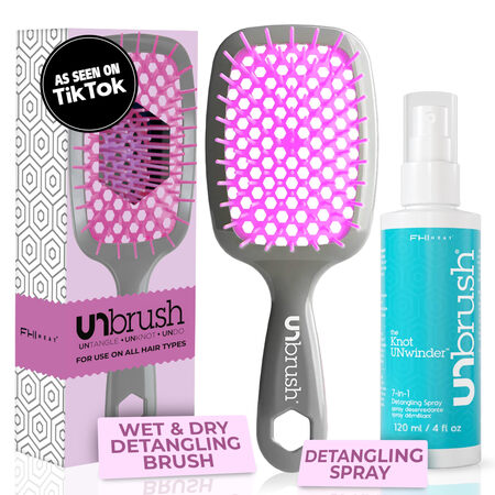 FHI HEAT UNbrush 干湿两用通风发梳和解卷器套...