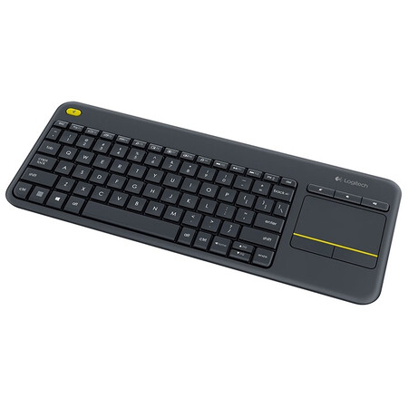 罗技(logitech)k400 plus 键盘 无线键盘 办公键盘 带触摸板 优联