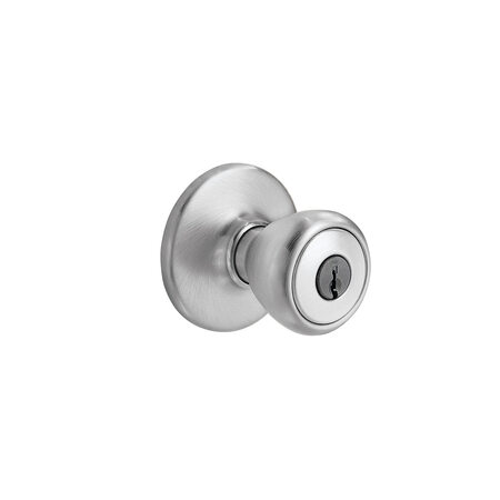 Kwikset Tylo 门把手 带智能钥匙进入 缎面镀铬