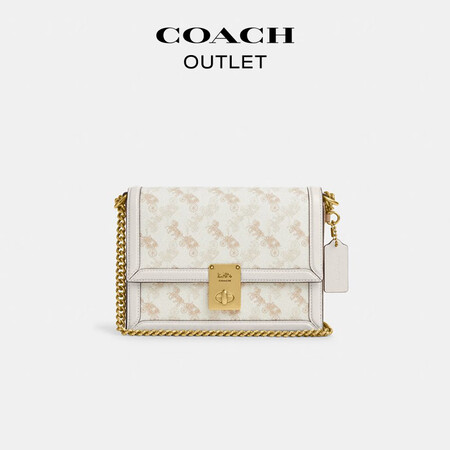 蔻驰（COACH）女士马车图案印花HUTTON单肩包 B4/...