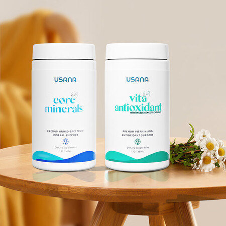 USANA基本营养素套装综合营养细胞营养素美国原版112片*...