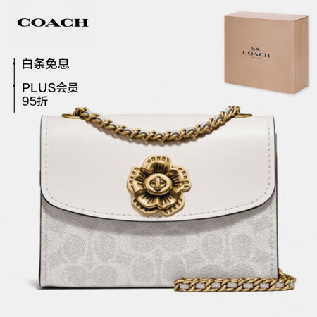 蔻驰（COACH）【品牌直供】PARKER18女士小号山茶花...