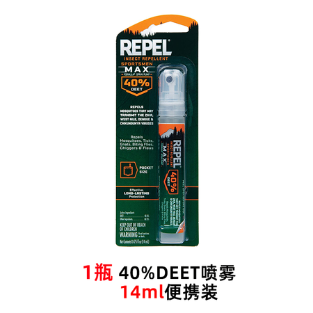 repel美国Repel40100含中高浓度DEET避蚊胺户...