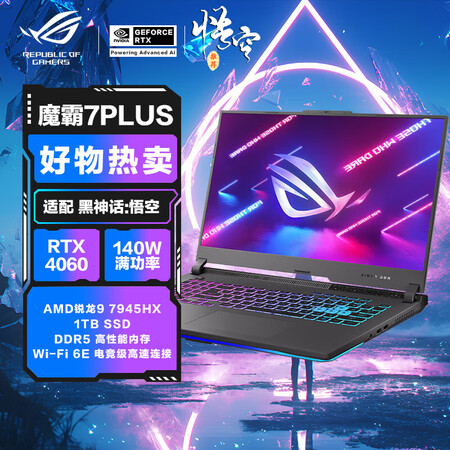 ROG魔霸7 Plus 17.3英寸锐龙9游戏本(R9 79...