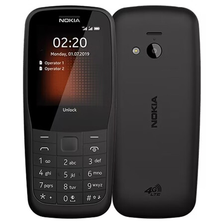 诺基亚（NOKIA） 220 4G通初高中学生直板按键戒网老...