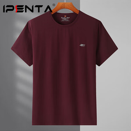 Ipenta奢侈高档品牌短袖t恤男士夏季新款圆领大码男装运动...