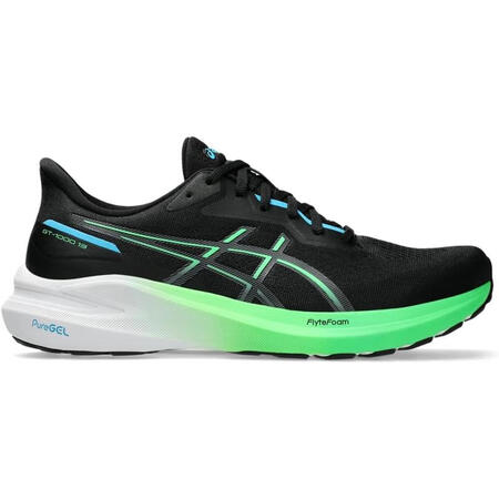ASICS男士轻便缓震跑步鞋舒适减震运动休闲鞋 Black/...