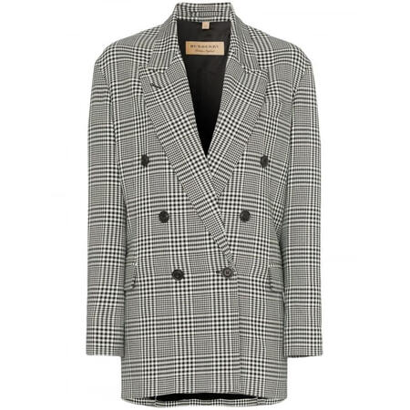 burberry 女士 osbaston 千鸟格格纹印花双排扣西装式夹克 2136173113