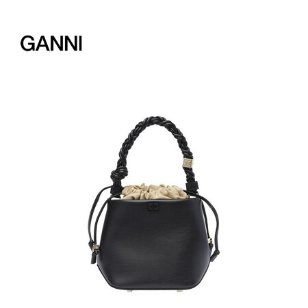 GANNI 奢侈品 女士  BOU 水桶包 Black 均码