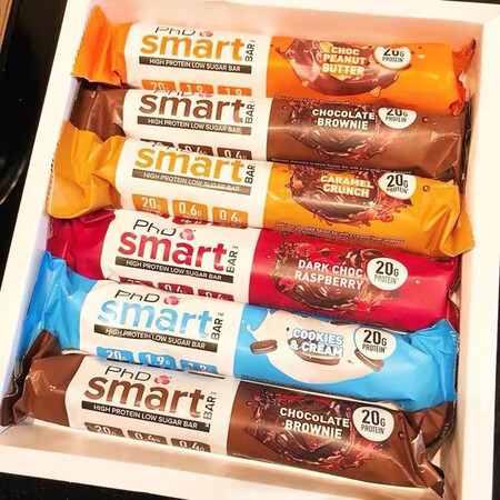 PhD英国PhD蛋白棒饱腹代餐SmartBarbar高蛋白运...