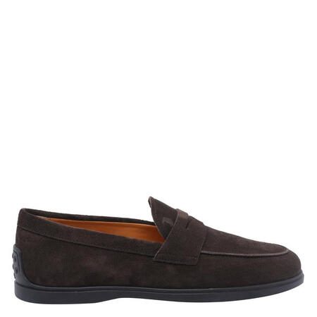 TOD'S绅士品味翻毛皮乐福鞋圆头橡胶底商务休闲男...