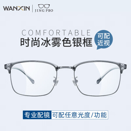 万新WAN XIN 新款 1.67超薄高清防蓝光镜片男可配度...