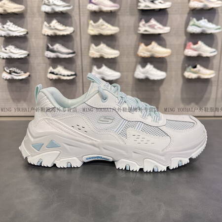 斯凯奇（Skechers）云屿登山鞋女款透气厚底耐磨抓地运动...