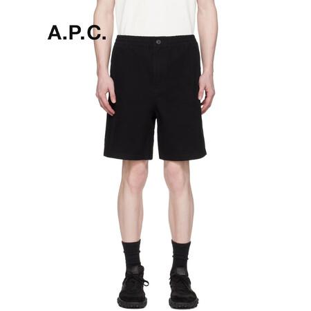 A.P.C. 奢侈品 男士 黑色 NORRIS 短裤 Bla...