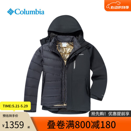 Columbia哥伦比亚户外24秋冬新品男子热能棉服内胆防水...