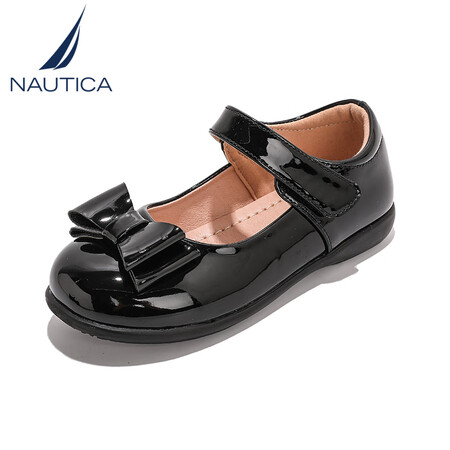 诺帝卡（NAUTICA）女童公主鞋春秋2025新款蝴蝶结单鞋...