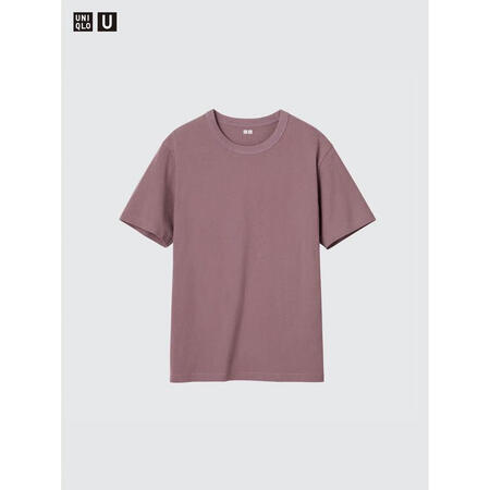 优衣库（UNIQLO）男装圆领短袖T恤百搭舒适简约纯色基础款...