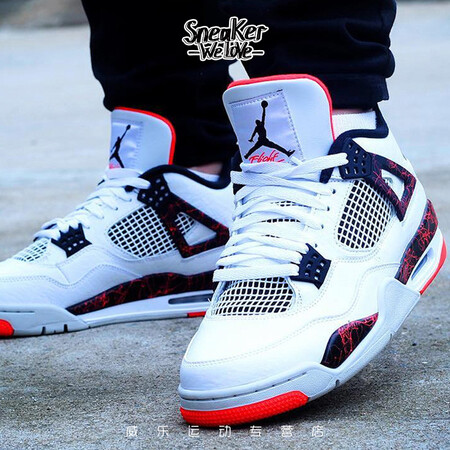 耐克nike air jordan 4 aj4 兔八哥大理石纹男子篮球鞋 308497-116