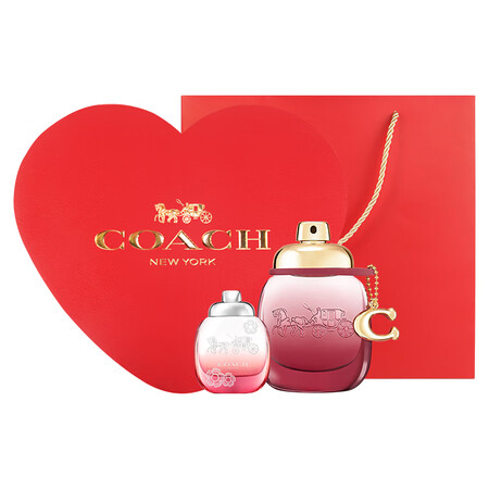 蔻驰（COACH）以玫瑰之名女士香水心形礼盒套装30ml+4...