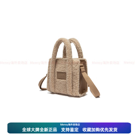 Lee毛绒miniBooktote休闲出游单肩包通勤手提包多...