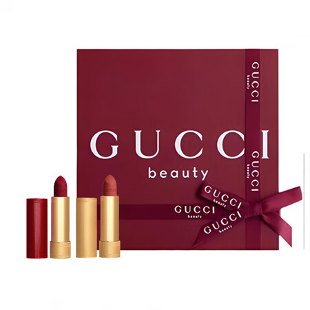 古驰（GUCCI）古驰双色口红礼盒彩妆套装气色3.5g+3....