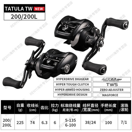 达亿瓦（DAIWA）款蜘蛛精英黑蜘蛛V竞技泛用远投微物水滴轮...