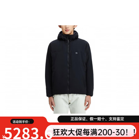可隆（KOLON SPORT） 纯色连帽拉链休闲长袖夹克棉服...