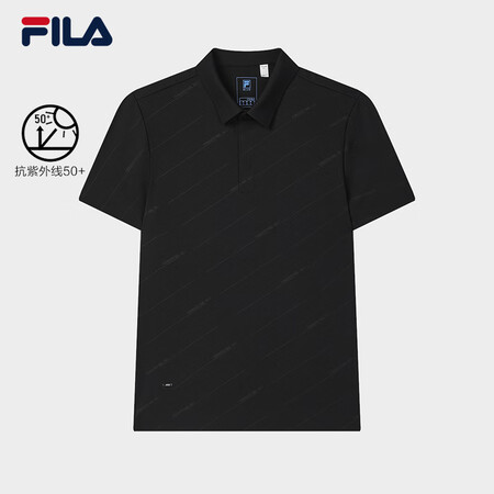 斐乐（FILA）男子针织短袖POLO衫25春季新款基础休闲防...