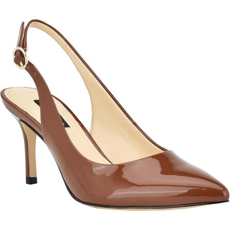 玖熙（Nine West）女士高跟鞋百搭优雅九分尖头真皮气质...