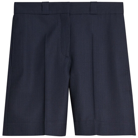 巴宝莉 burberry 奢侈品女装 小圆点羊毛精细剪裁短裤 blue white 2