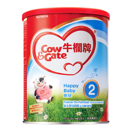 cow&gate香港牛栏牌婴幼儿配方奶粉2段 900g 6-12个月