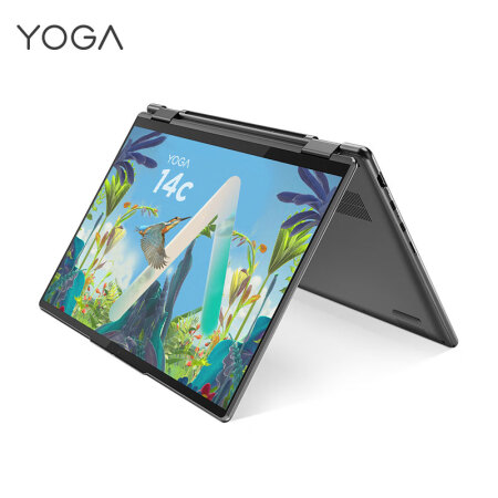 联想yoga14c 14英寸设计师商务办公学习网课轻薄笔记本电脑(i5-1240P/16G/512G/2.2K翻转触控屏/EVO平台认证/锐炬显卡/深空灰)